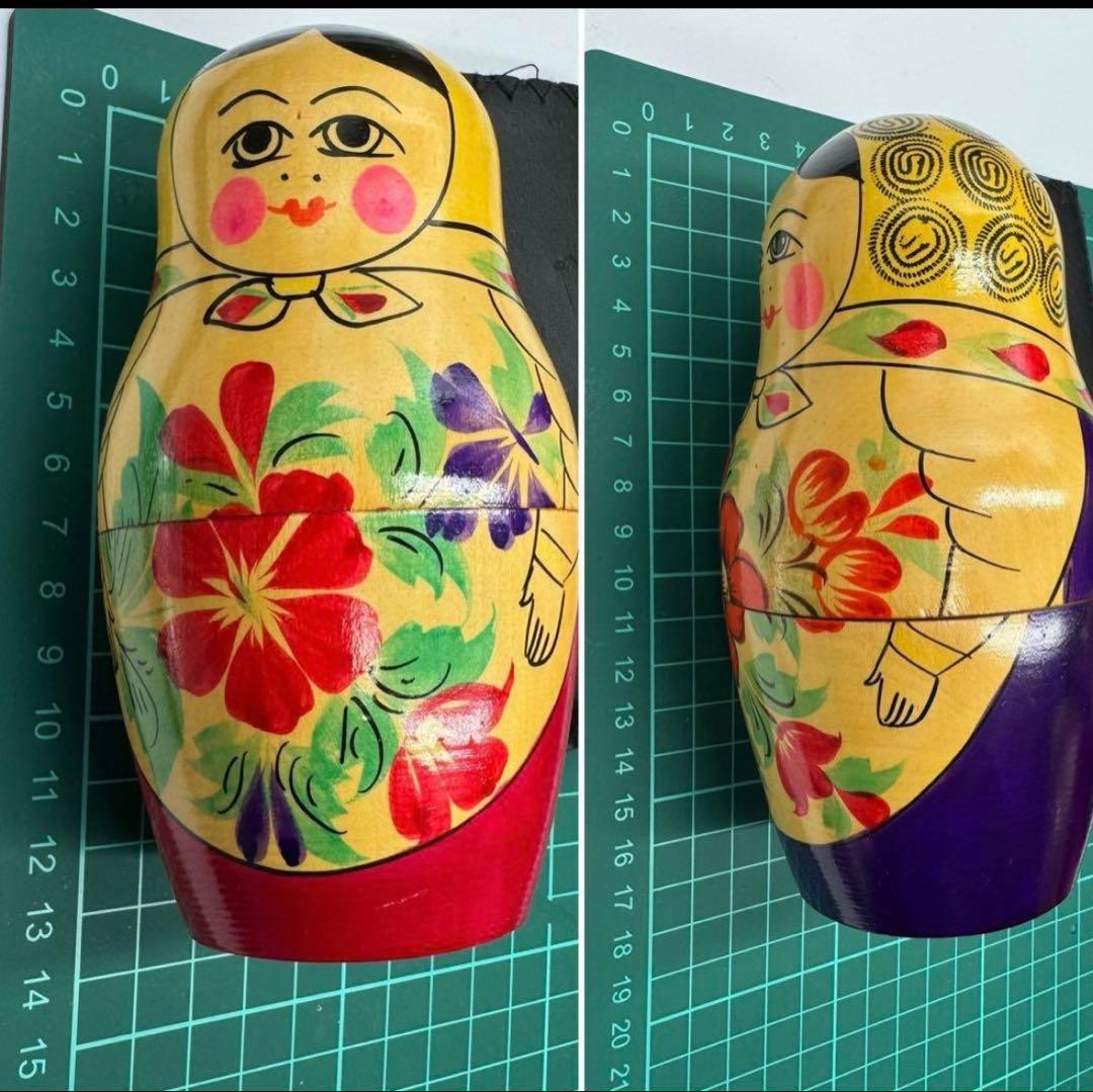 出品終了‼️ソビエト　アンティーク　セミョーノフ社、巨大なマトリョーシカ　14組