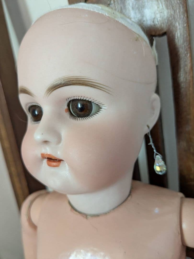 アンティークビスクドール　ドイツの子 ハンドベルク