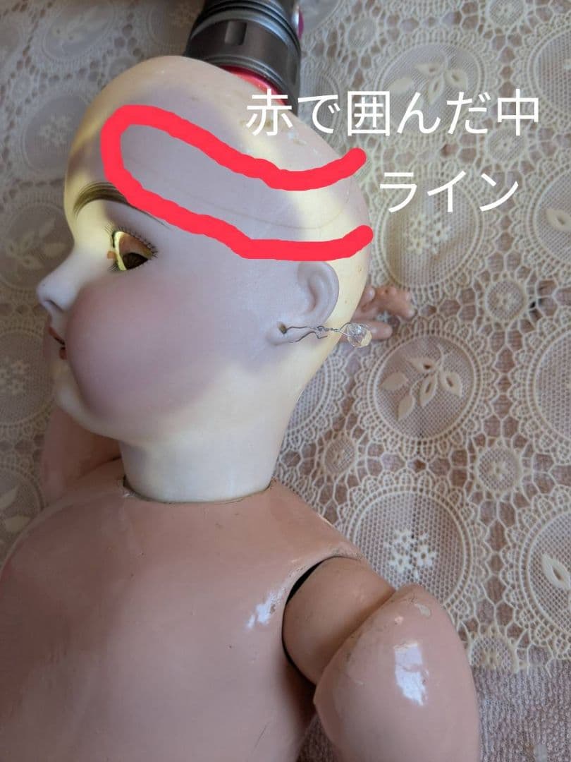 アンティークビスクドール　ドイツの子 ハンドベルク