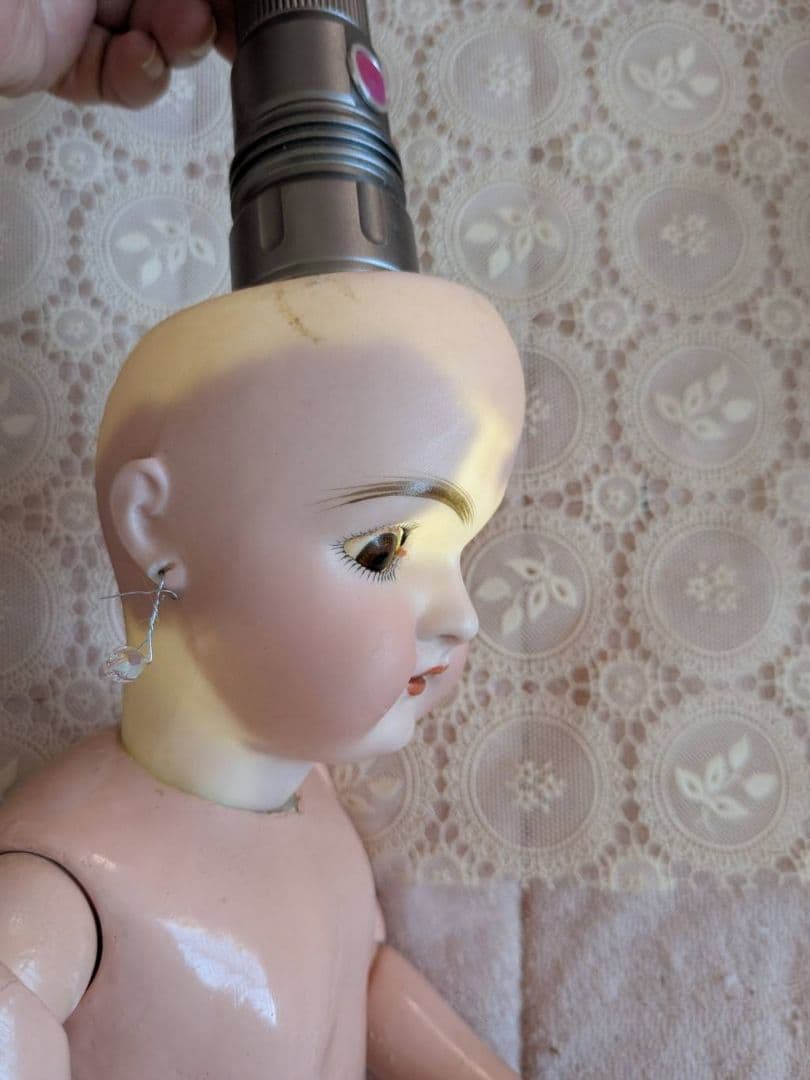 アンティークビスクドール　ドイツの子 ハンドベルク