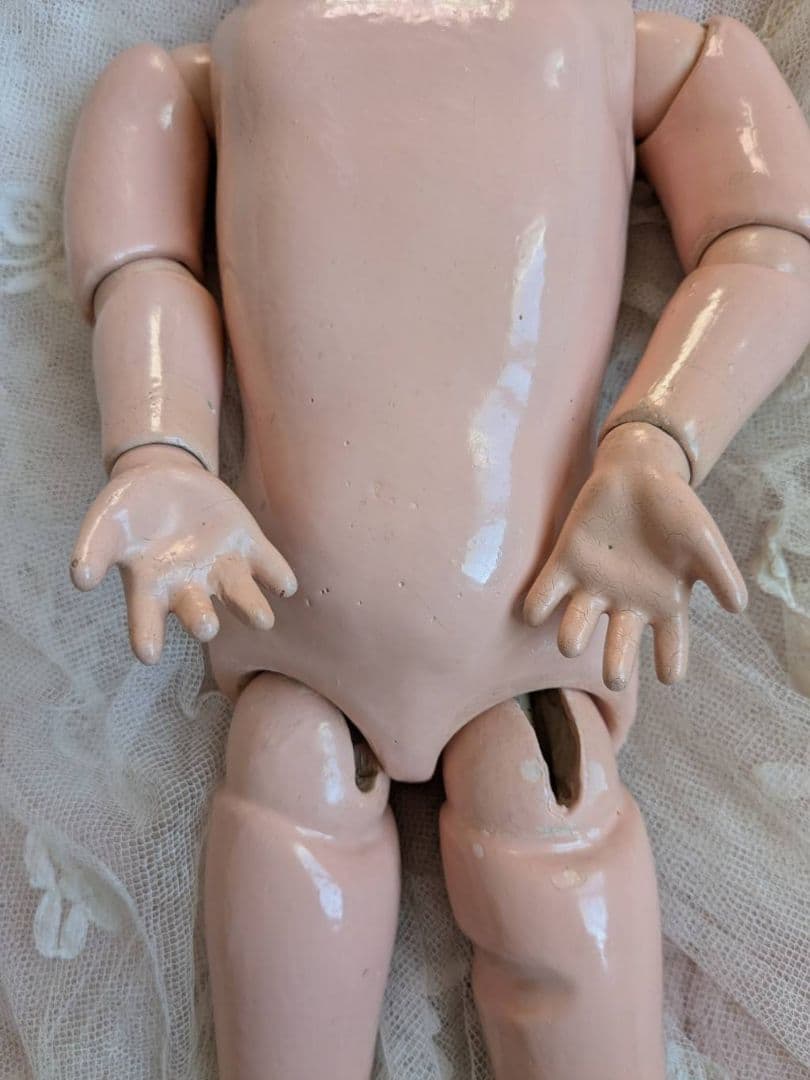 アンティークビスクドール　ドイツの子 ハンドベルク