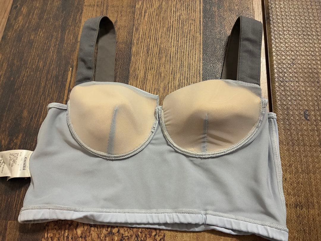 美品　エミヨガ　ヨガウェア　水色×モカ　サイズ1 M相当