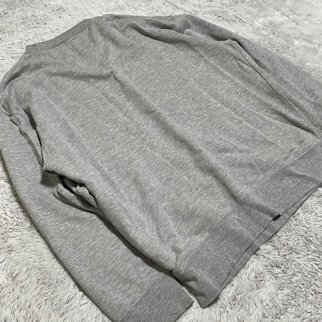 old stussy 90s 00s スウェット　紺タグ　前V 刺繍　短丈　M