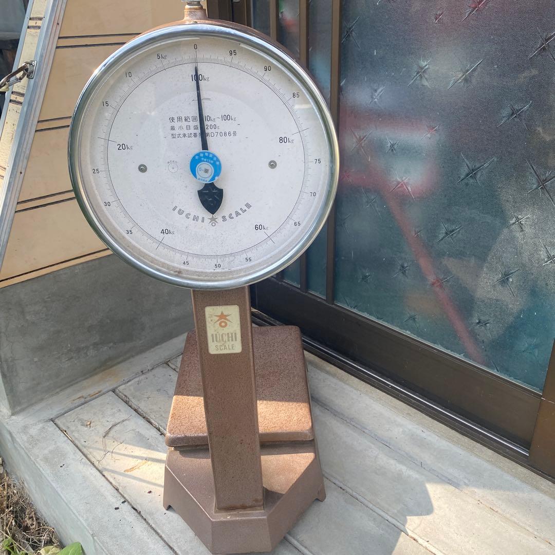 レトロ体重計　イウチスケール