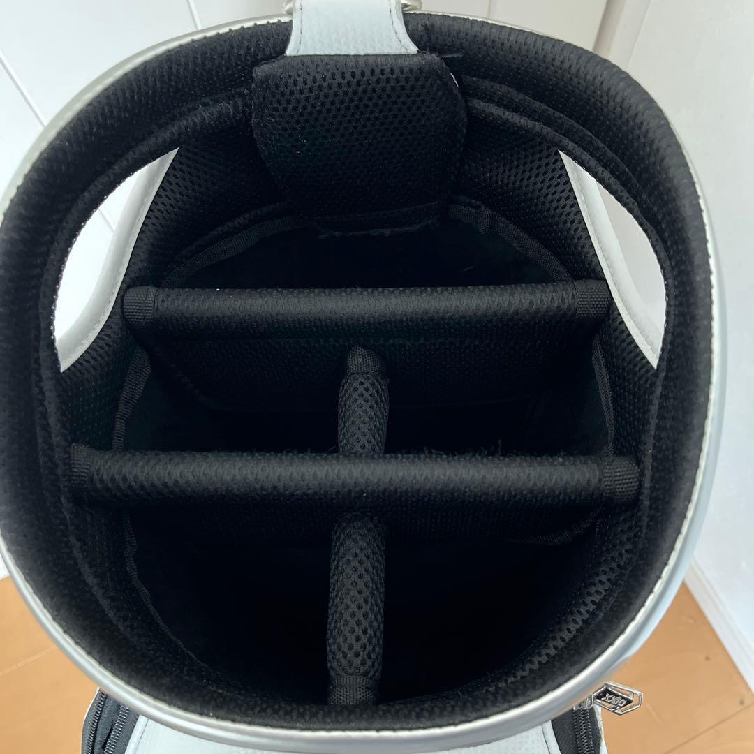 XXIO キャディバッグ ホワイト シルバー