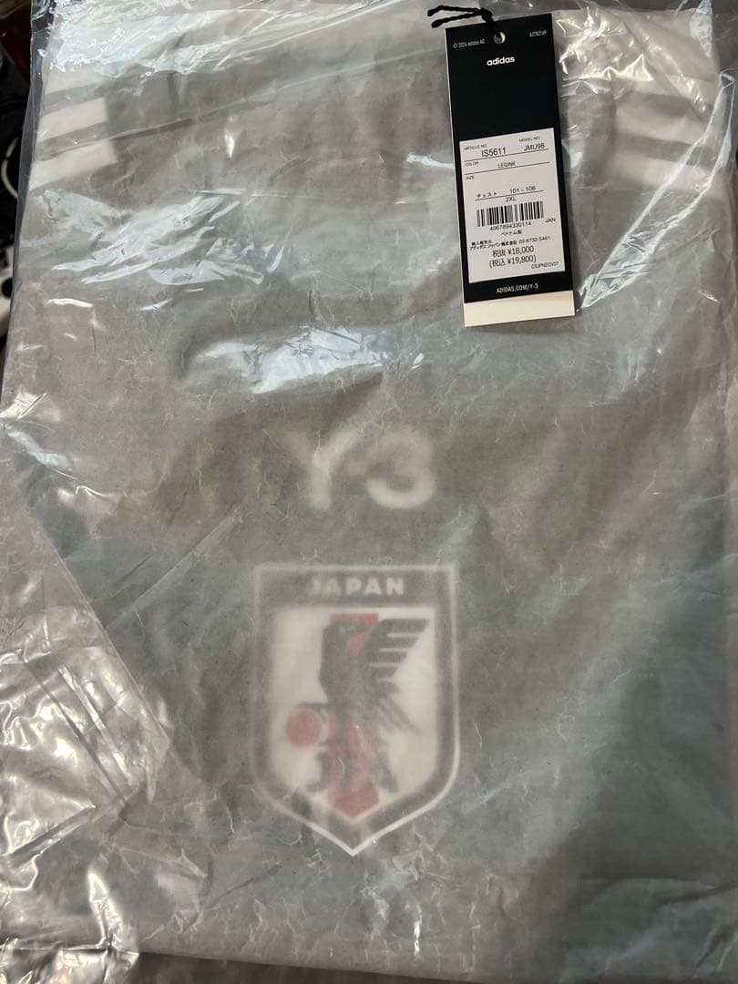 日本代表 ホーム オーセンティック ユニフォーム 長袖2024 Y-3 2XL