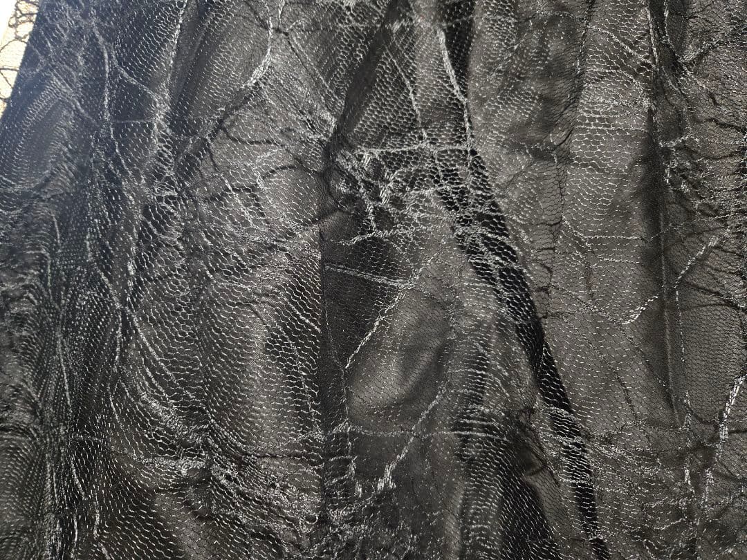 BODYLINE燕尾編み上げブラウス＆蝙蝠ネクタイ＆蜘蛛の巣レーススカートセット