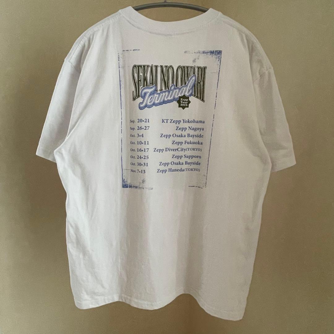 匿名発送 セカオワ Terminal ツアーTシャツ Mサイズ ホワイト 白