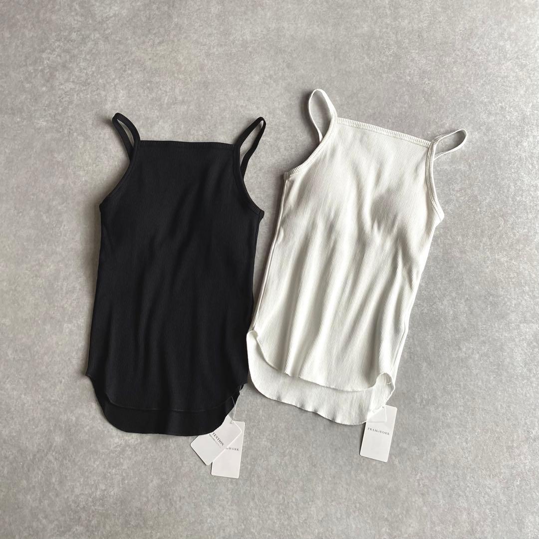 FRAMeWORK×EMILY WEEK オーガニックコットンキャミソール 2枚