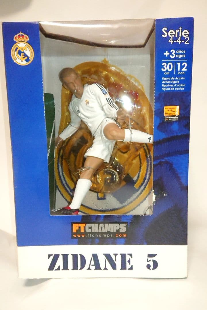 レアルマドリード ジダン チャンピオンズリーグ サッカーフィギュア ユニフォーム