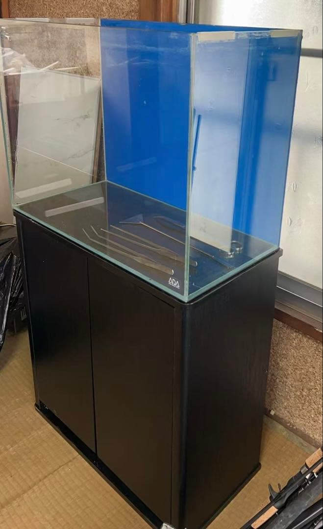 引き取り限定⇒ADAガラス水槽60-45-30 水槽台セット