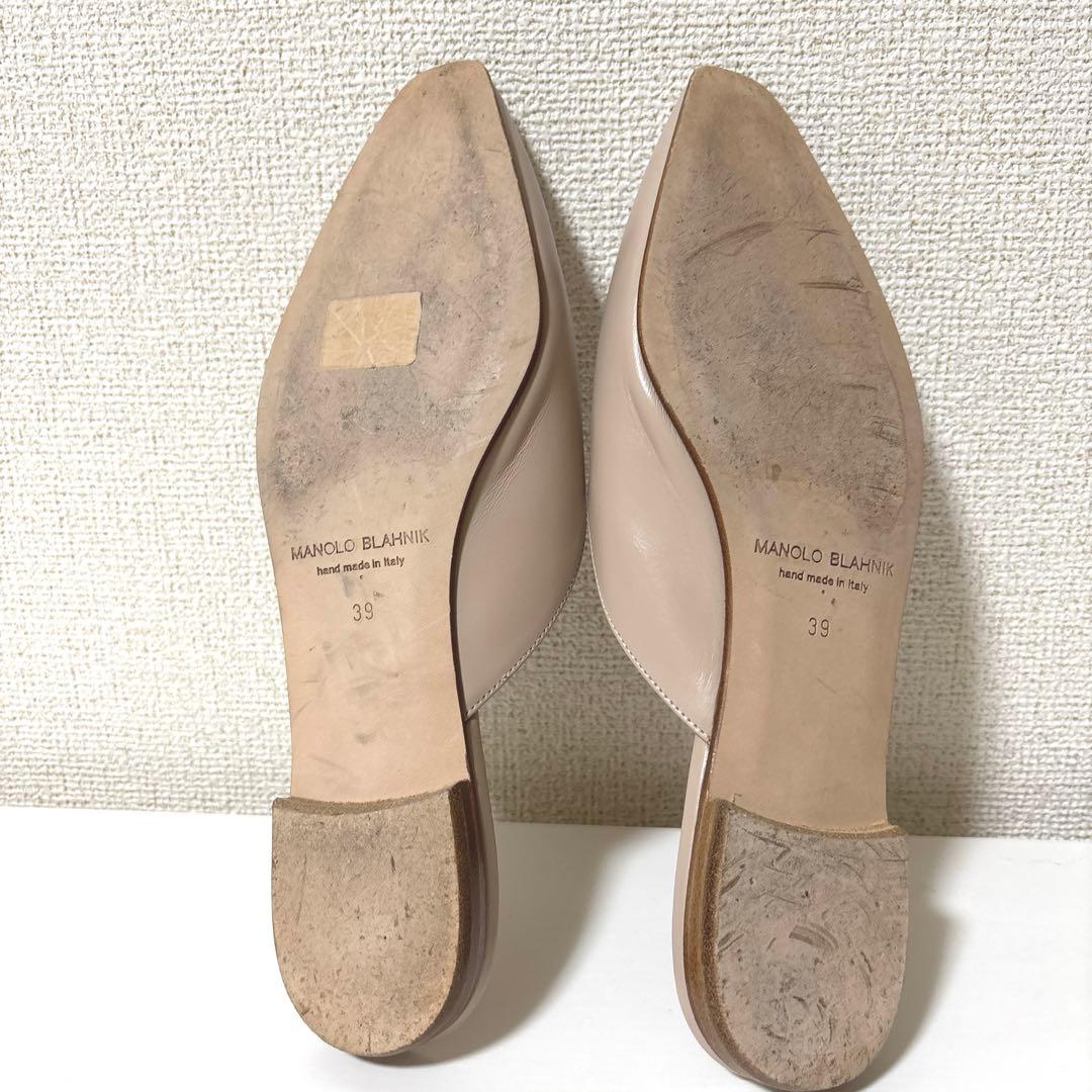 MANOLO BLAHNIK TAZA マノロブラニク 39 ミュール　パンプス