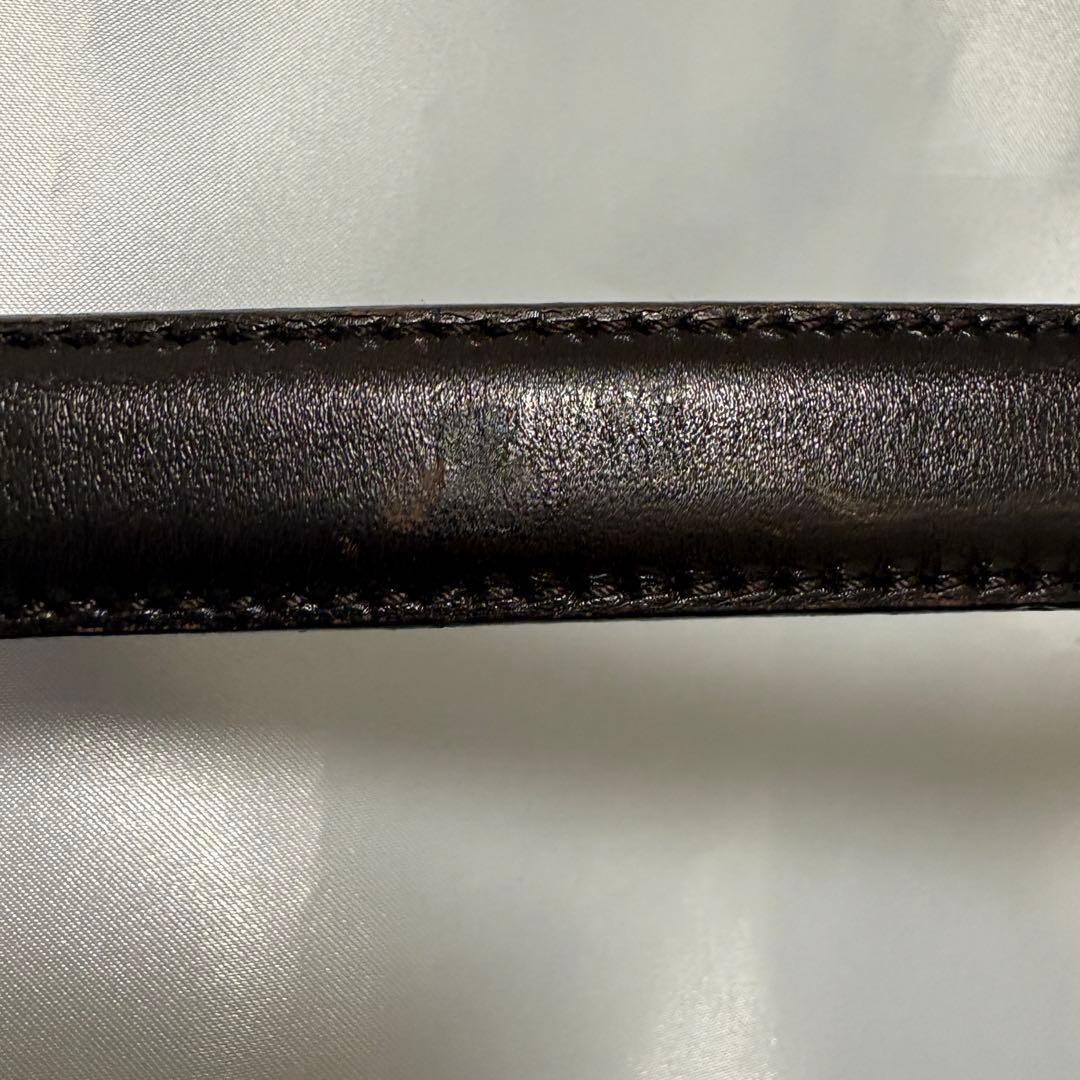 カニカマ Ferragamo ベルト ゴールドバックル レザー 黒 美品