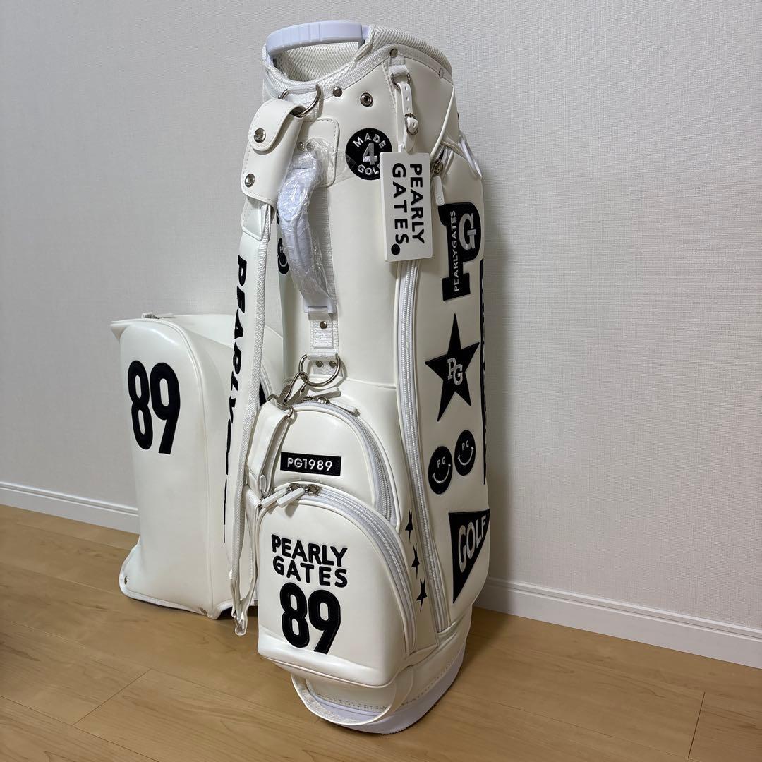 PEARLY GATES ゴルフバッグ・キャディバッグ　ホワイト　新品、未使用