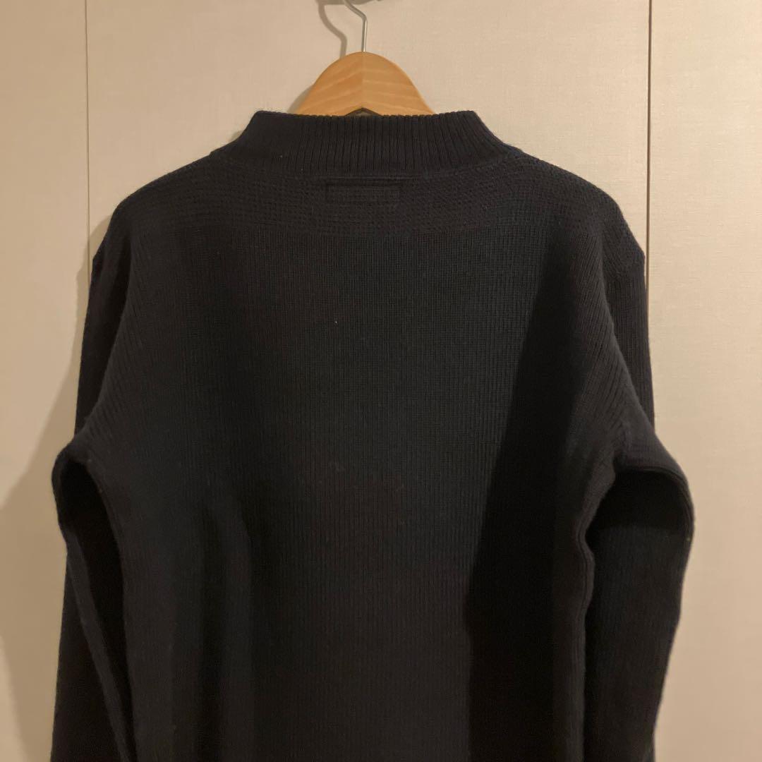 Butcher Products ウールリブ編みニット 42 ブラック