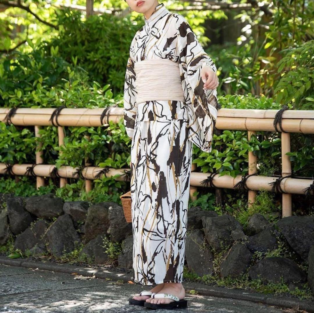 nuance line yukata【eimオリジナル浴衣】 ivory