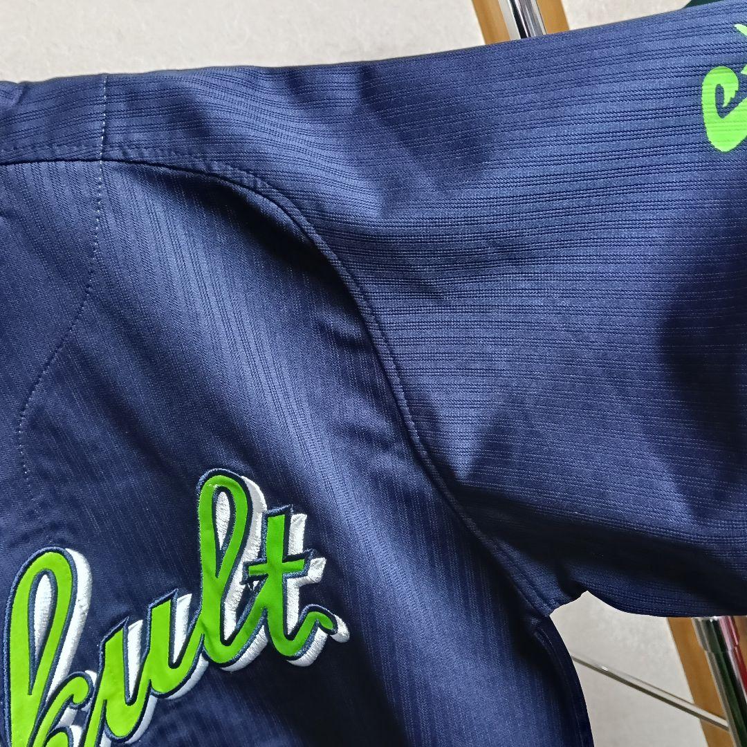 マジェスティック製 高津臣吾監督 ハイクオリティビジターユニフォーム／M