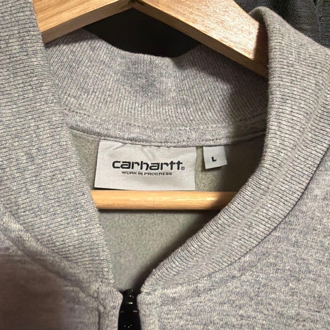 Carhartt グレー ジップアップベスト Lサイズ