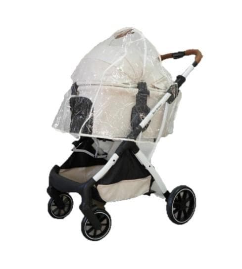 【アイボリー】分離式 3way ペットカート（レインカバー付き）