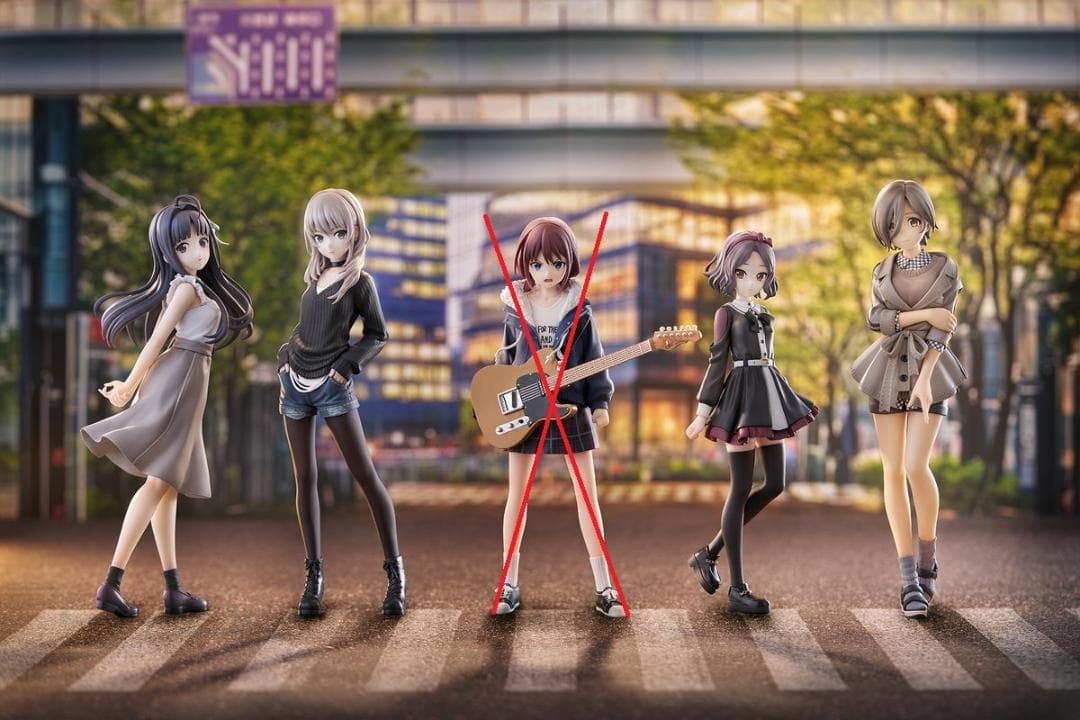 ◆未開封◇ガールズバンドクライ ノンスケール フィギュア 4点セット グッズ◆