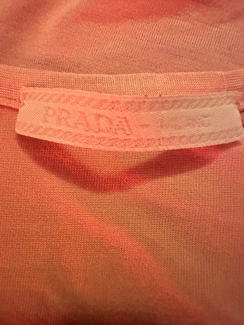 PRADA ピンク キャミソール　ホルターネック　SILK シルク