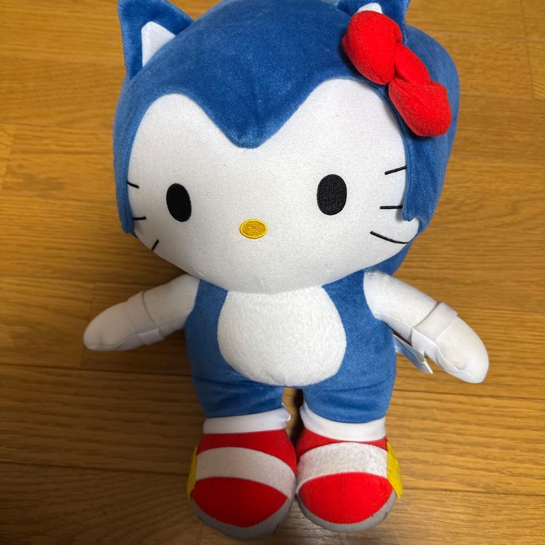 ソニック　ハローキティ スーパージャンボぬいぐるみ