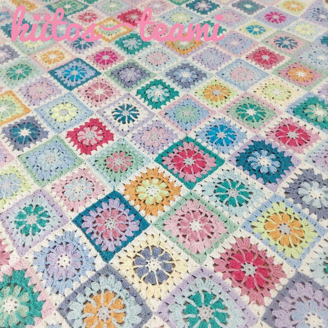 モチーフ編み　 ベットカバー　マルチカバー　1点のみ❣