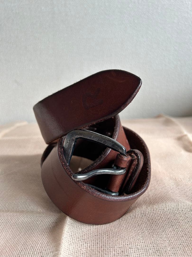 美品　45rpm￼ベルト　未使用　茶色　本革　sizeは寸法をご確認ください！