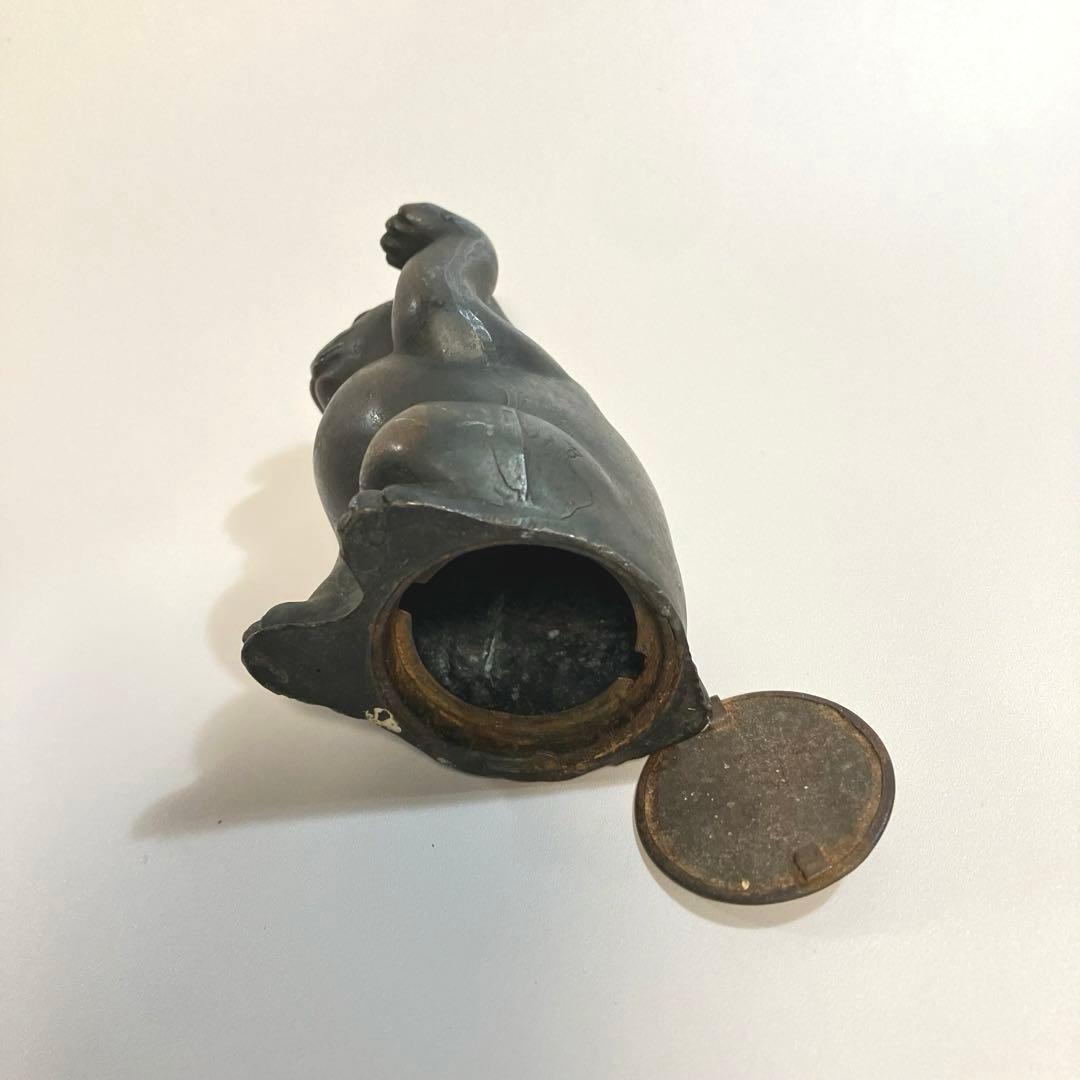 骨董　招き猫　貯金玉　アンチモニー　まねき猫　ラッキーキャット　縁起物　民芸