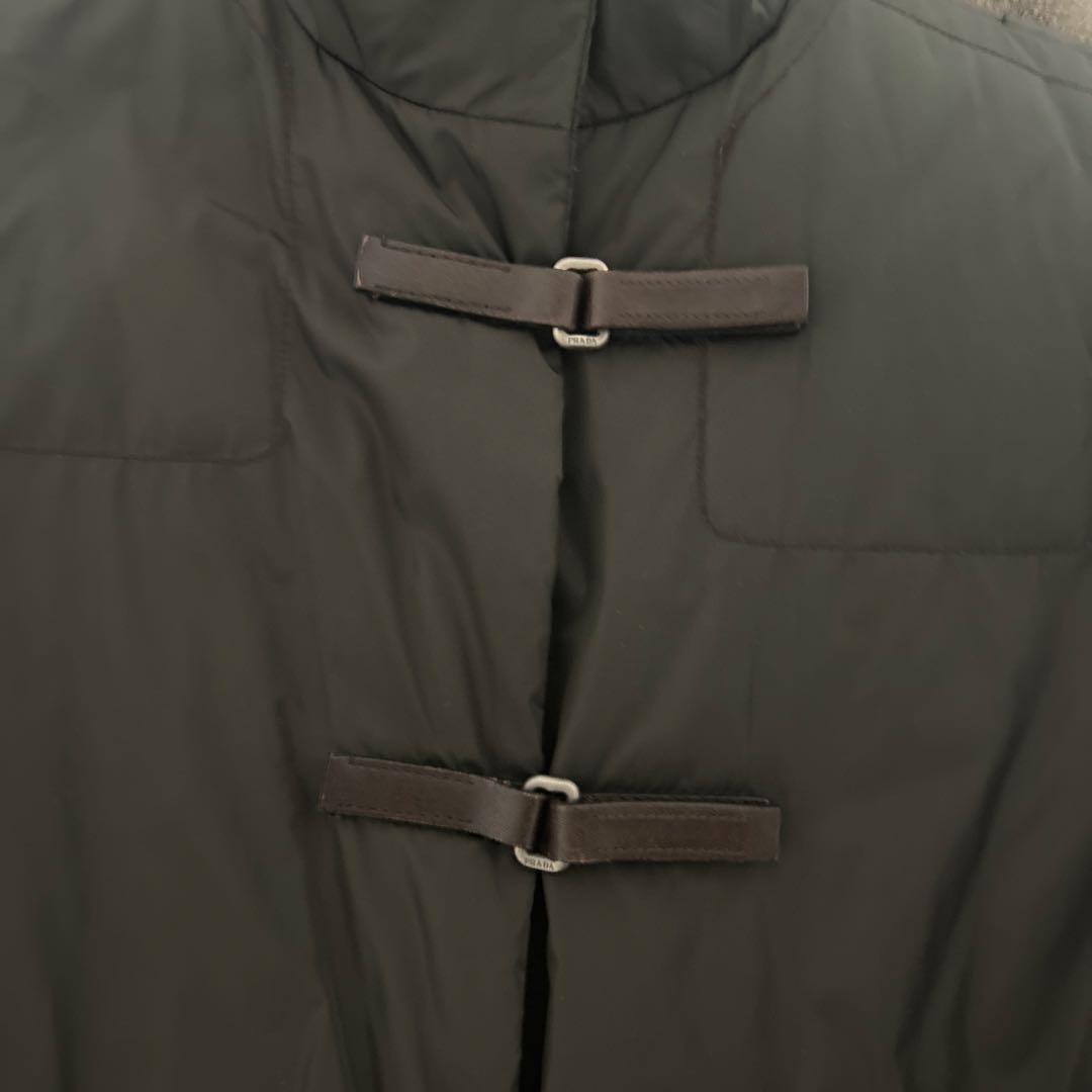 魔*王様 Prada 99aw ナイロンジャケット レザーベルト 42 90s