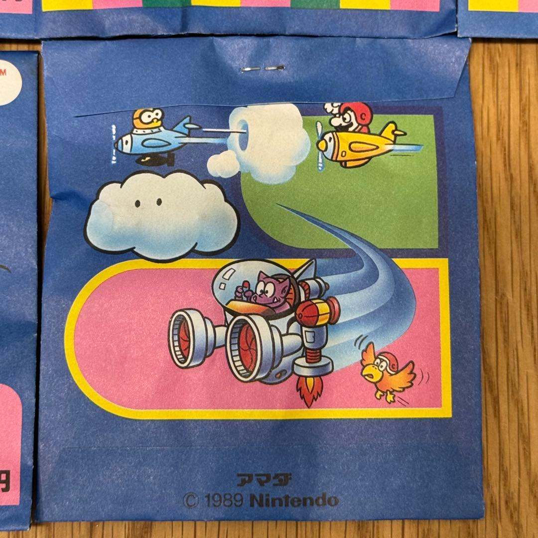 1989年製 任天堂 マリオ キャラクター 消しゴム 未開封10P＋開封見本1P