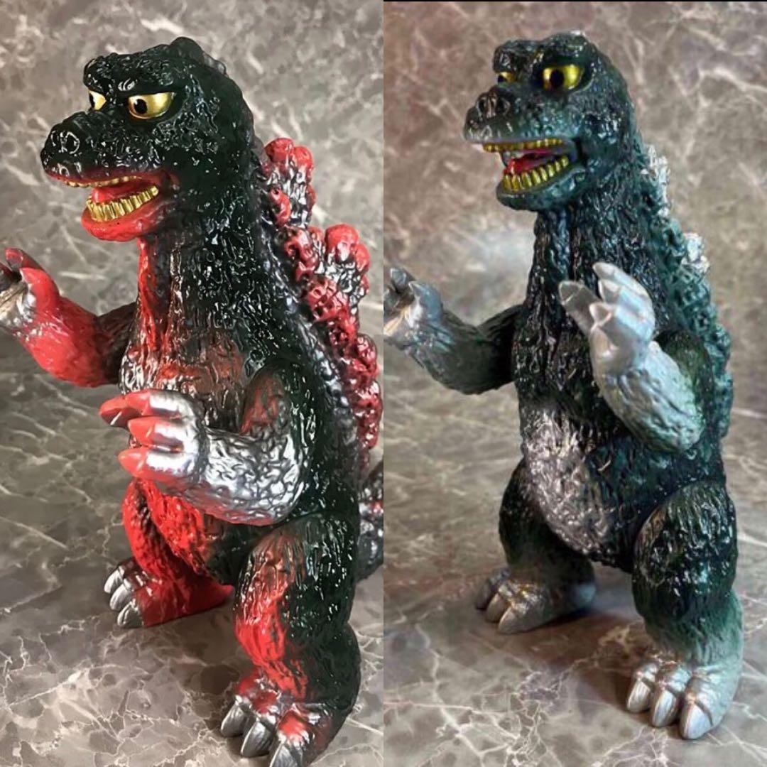 2個セット 復刻版ポピーグレートザウルス ゴジラ レッド&グリーン 未開封品