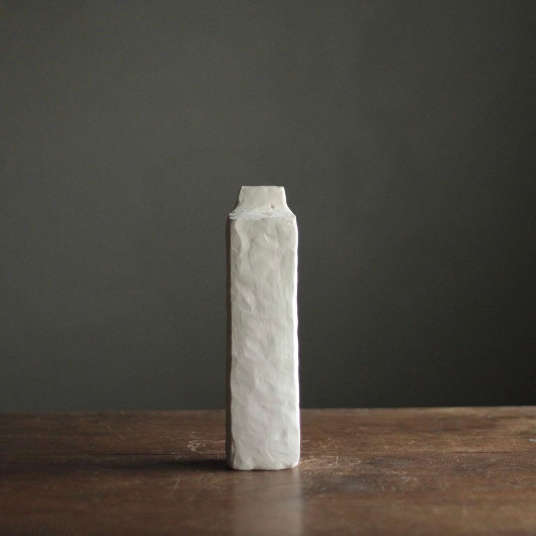 石塑粘土 立体作品 「高い塔の家」 No.3 オブジェ 現代美術