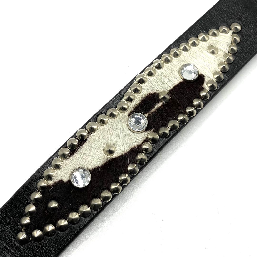 ✨希少 美品✨BURBERRY ベルト スタッズ×ハラコ y2k archive