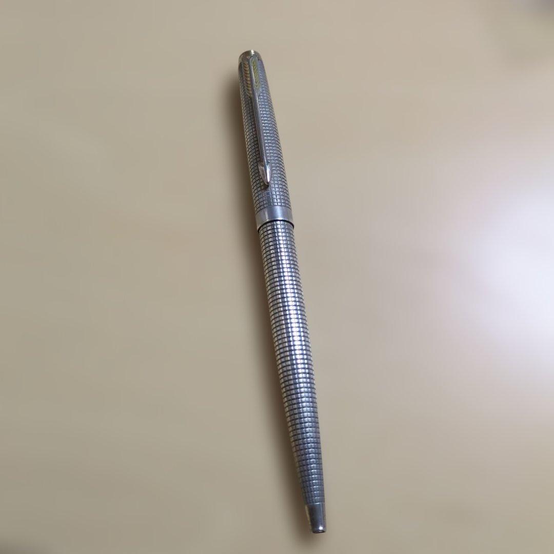 パーカー75 スターリングシルバー ボールペン　シズレ　銀製品　インク切れかけ