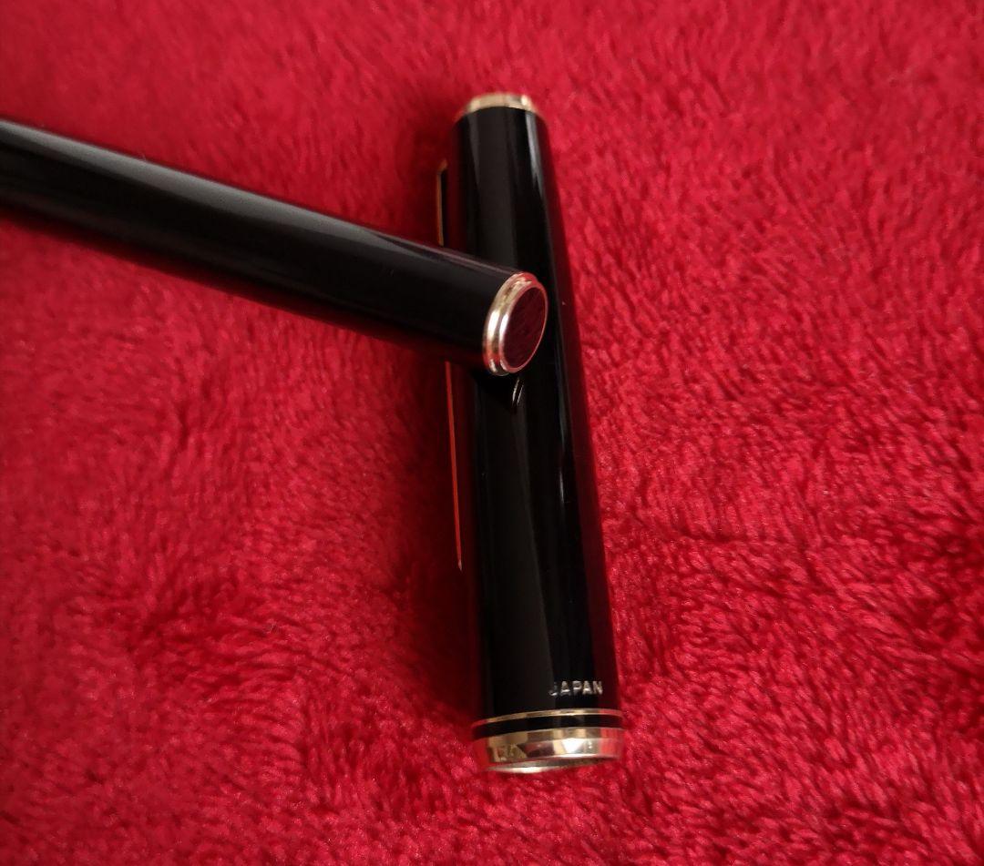 パイロット 万年筆 14K-585 刻印 14金 F H185 ブラックゴールド