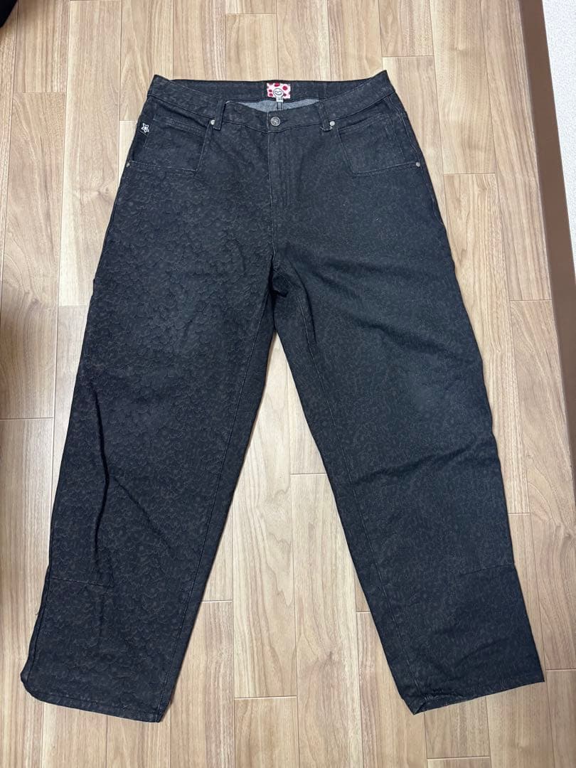 starteamスターチーム レオパードデニム 34