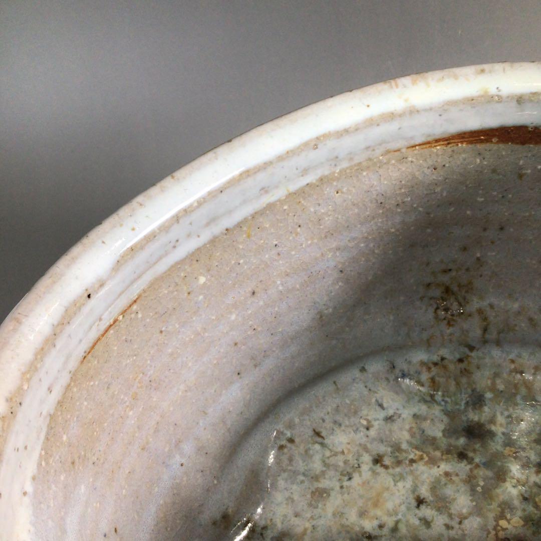 Ｐ６５７　水指　『萩焼』『吉田仙萩造』『平水指』　共箱　茶道具