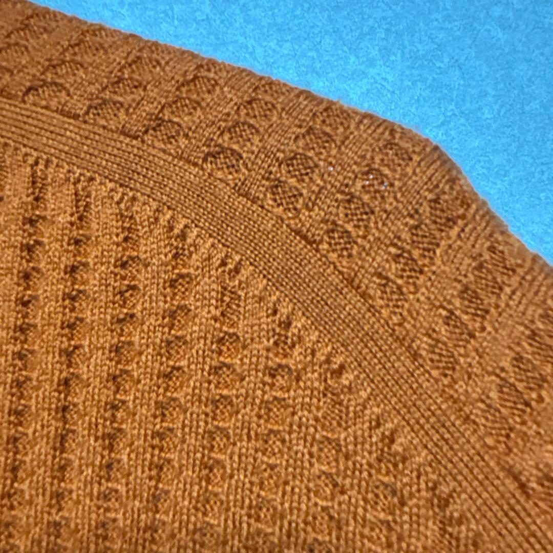 マッキントッシュロンドン・ウール100 ハーフジップアップ　ニットセーター　XL