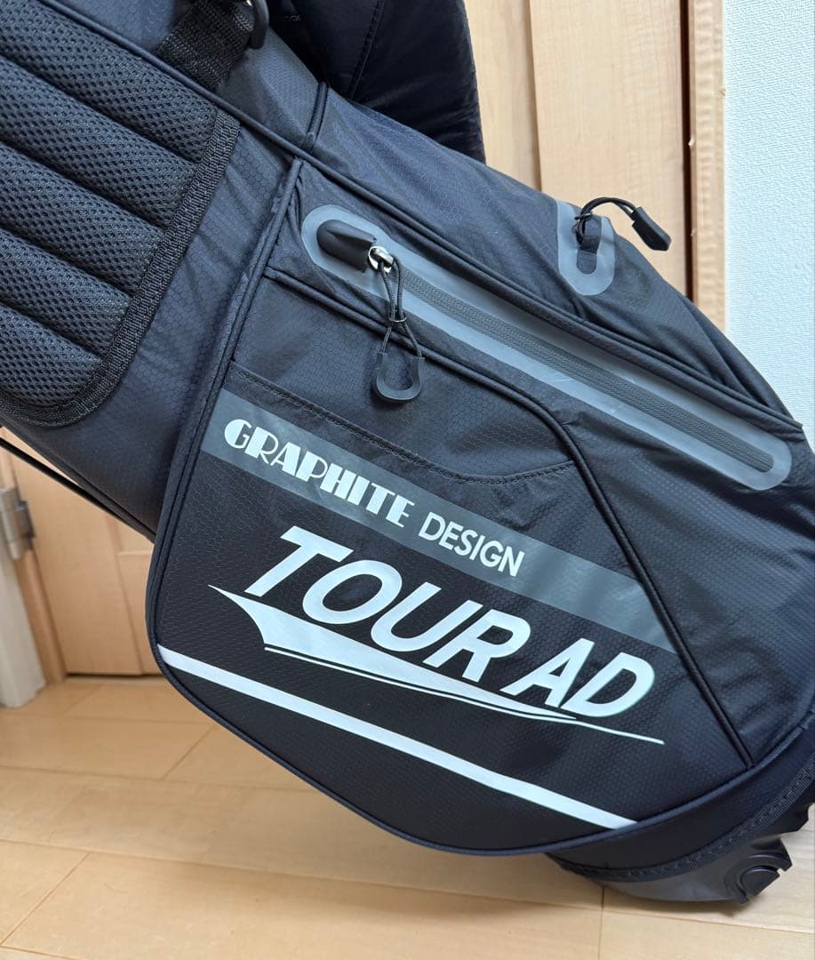 新品★ツアーAD★スタンドキャディバッグ★ツアー支給品★未使用★ゴルフバッグ★黒