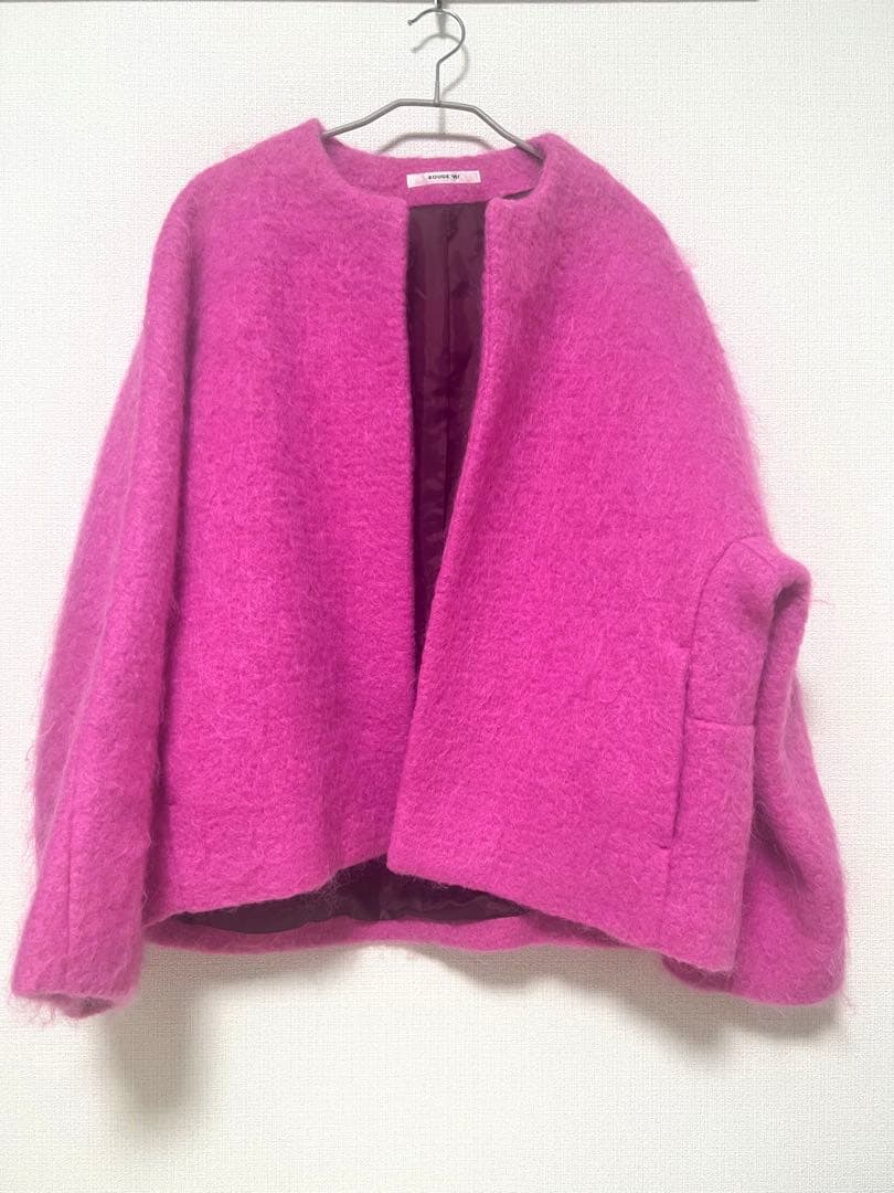 Rougeviflacle シャギーショートコート