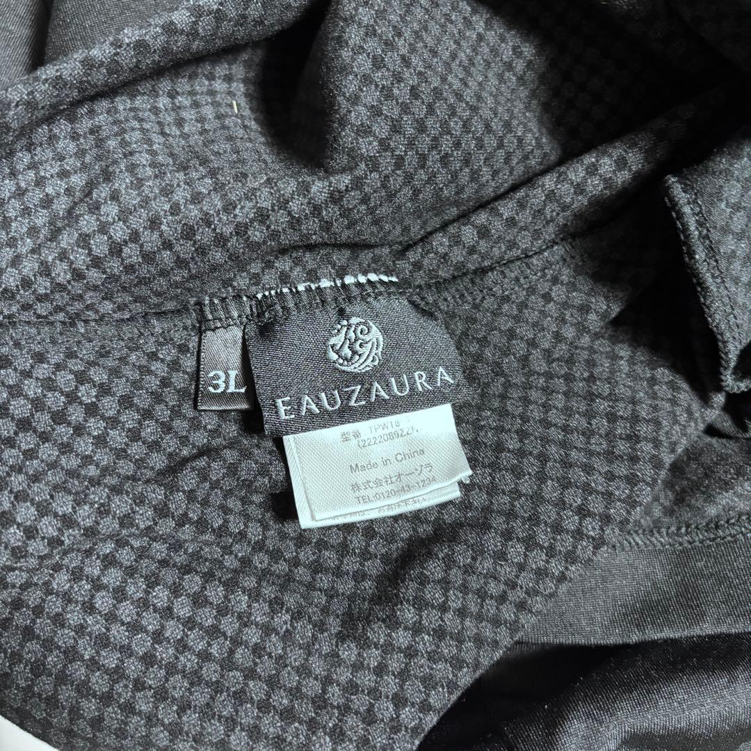【EAUZAURA】【3L】テラウェア　ハイネック　フロントボタン　大きめ