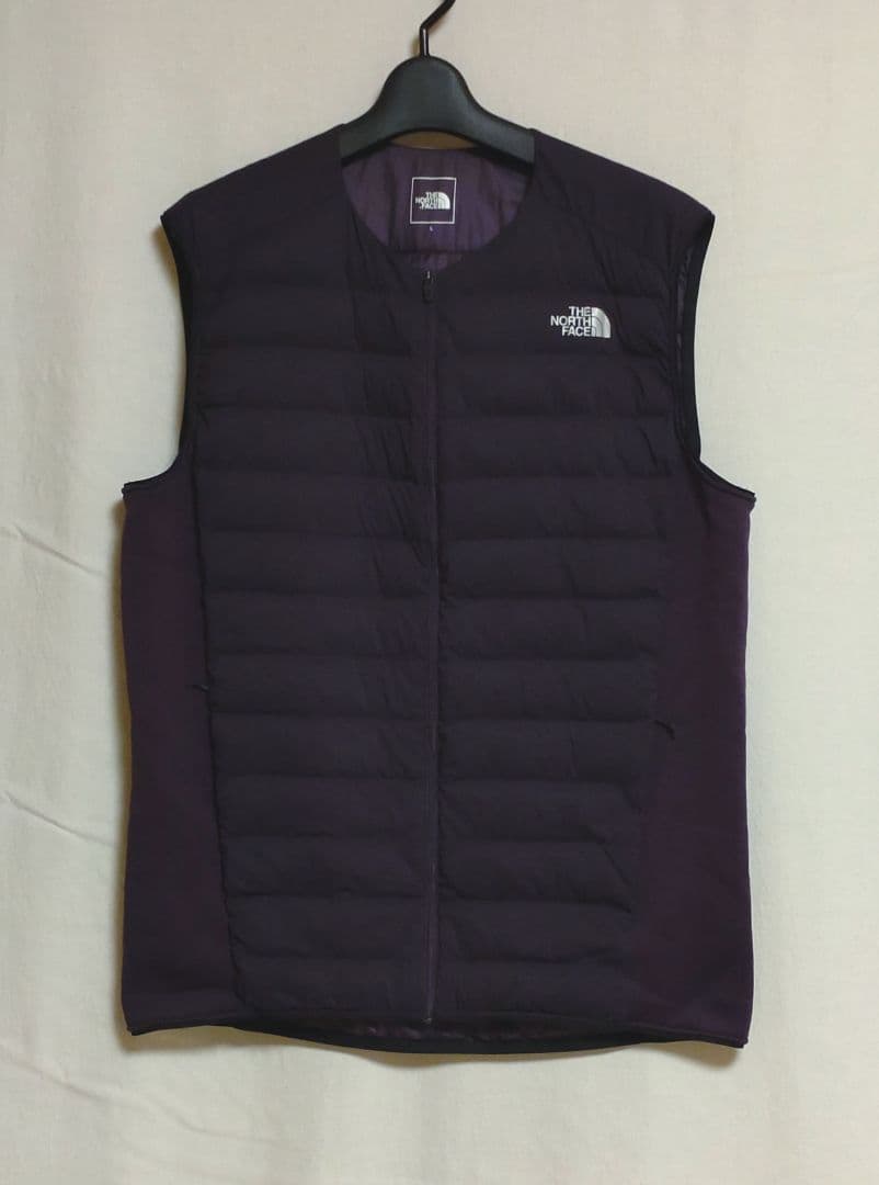 ノースフェイス レッドランベスト メンズL パープル