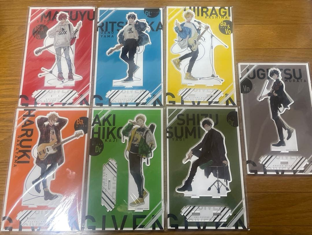 ギヴン展 つながるBIGアクリルスタンド コンプリートセット