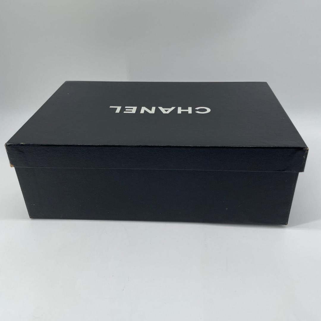 良品✨シャネル ココマーク ミュールサンダル スエード レザー 黒 ブラック