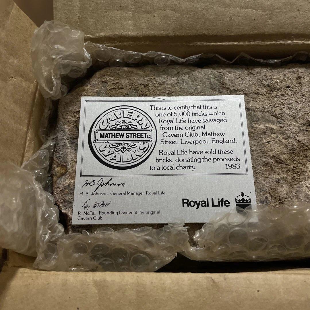 【希少・証明書付】TheBeatles キャバーンクラブのレンガ　ビートルズ