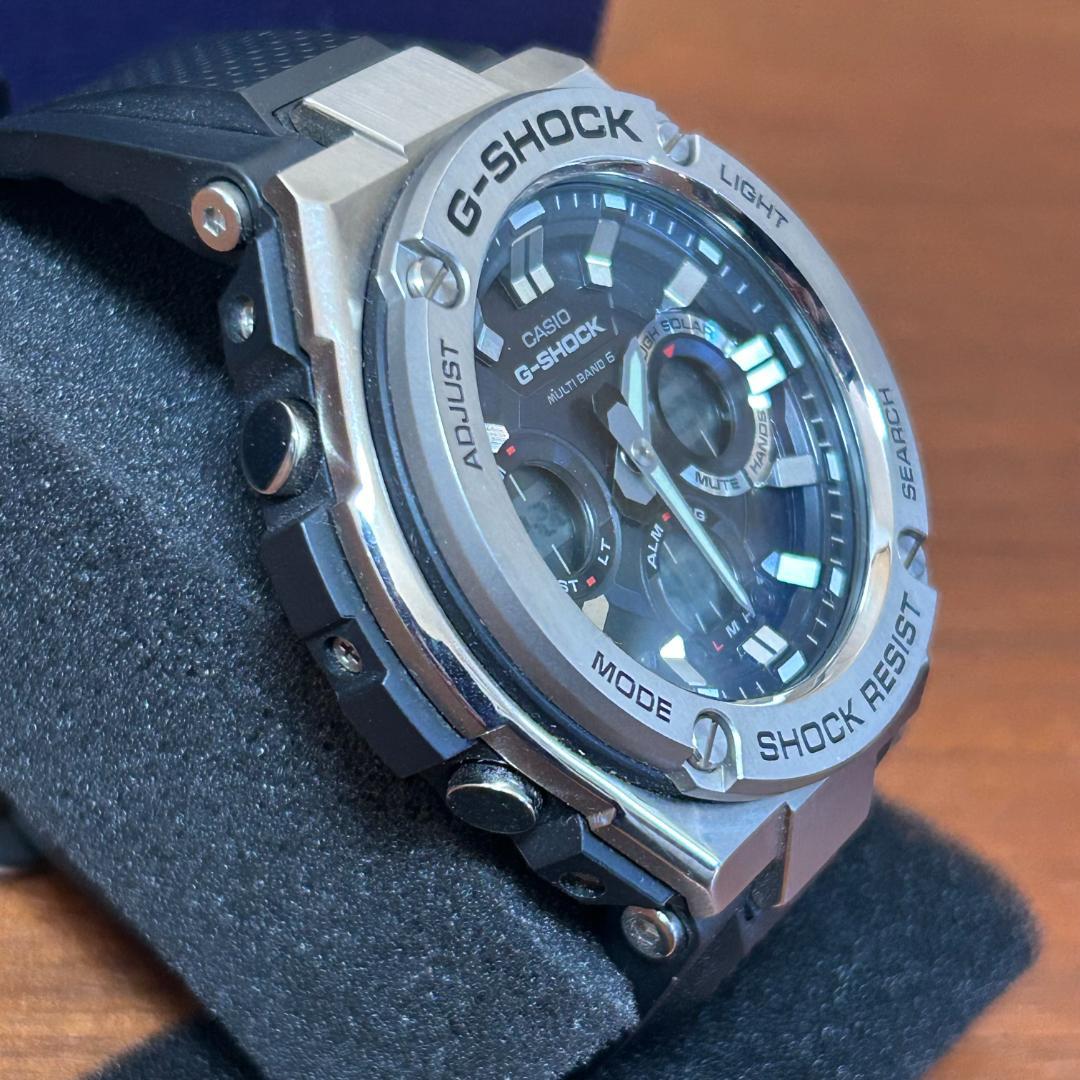 G-SHOCK　G-STEEL　GST-W110-1AJF　電波ソーラー　腕時計