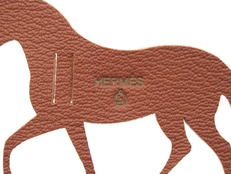 エルメス プティ・アッシュ ラッピングチャーム 馬 ブラウン HERMES