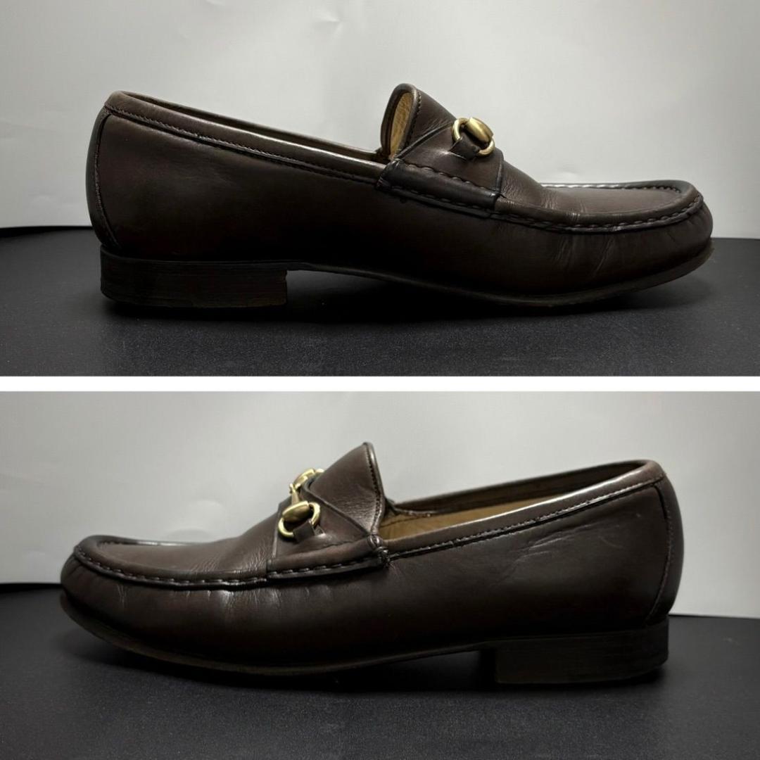 グッチ GUCCI ローファー ホース ビット レザー 35.5 22.5cm