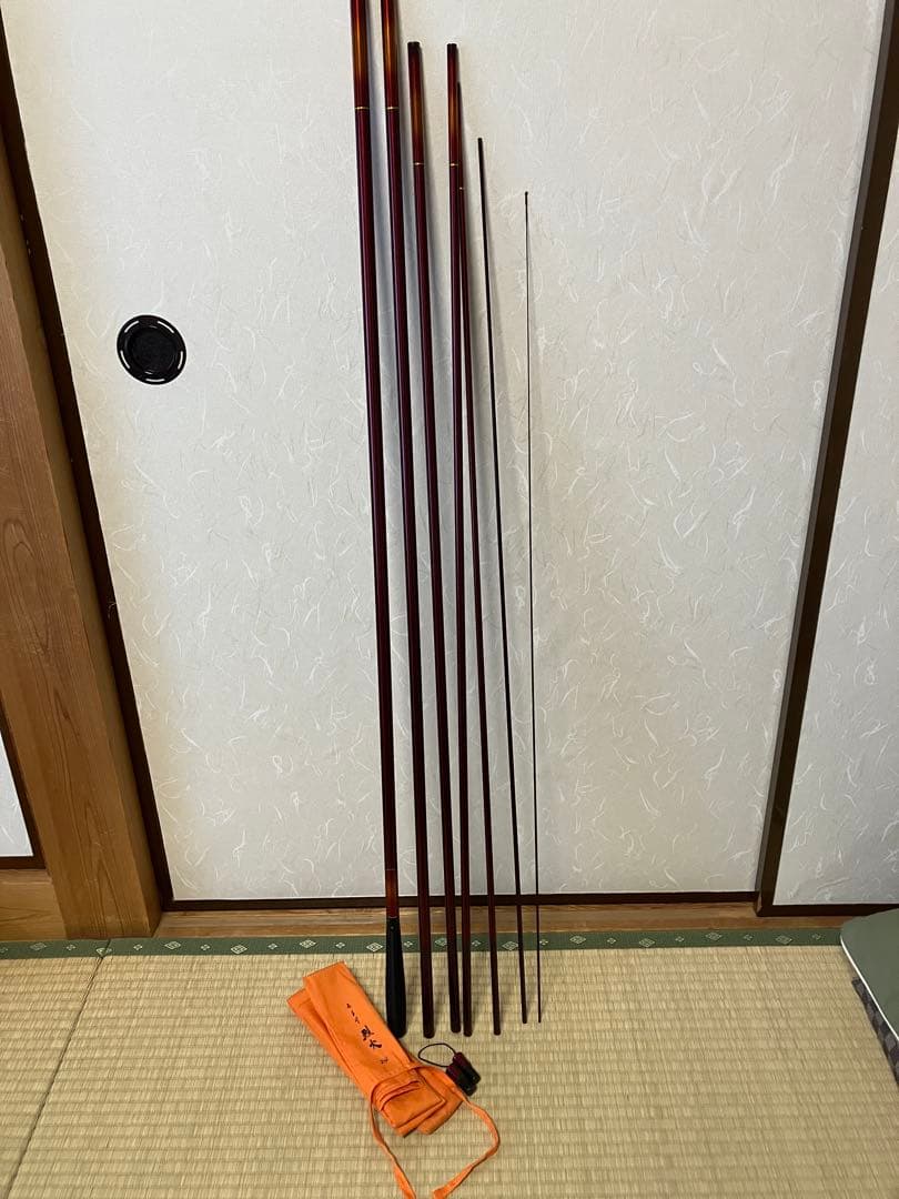 烈火 24 ヘラブナ竿 収納ケース付き